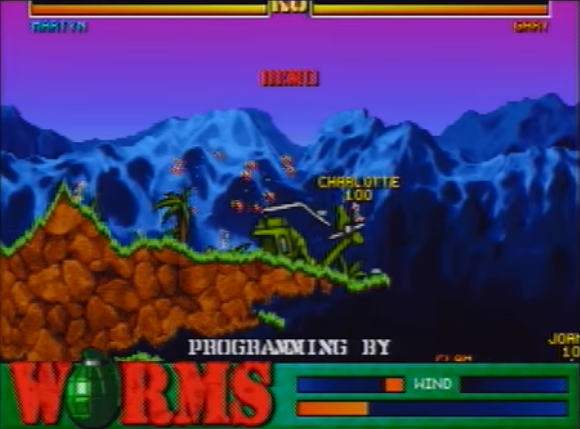 Worms 060 atari screenshot